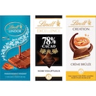 SUR TOUTES LES TABLETTES DE CHOCOLAT - LINDT EXCELLENCE, AUTHENTIQUE, CRÉATION ET LINDOR - Carrefour SUR TOUTES LES TABLETTES DE CHOCOLAT - LINDT EXCELLENCE, AUTHENTIQUE, CRÉATION ET LINDOR dans le catalogue Carrefour