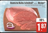 Braten im EDEKA Prospekt Deutsche Kalbs-Schnitzel im aktuellen EDEKA Prospekt für 1,87 €