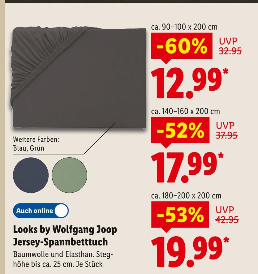Looks by Wolfgang Joop Jersey-Spannbetttuch