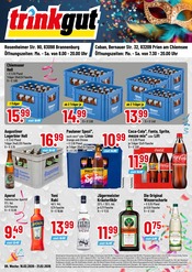 Trinkgut Discounter Prospekt der aktuellen Woche mit 4 Seiten, gültig von 16.02.2026 bis 21.02.2026, in Brannenburg und Umgebung Aktueller Trinkgut Discounter Prospekt in Brannenburg und Umgebung, "Aktuelle Angebote" mit 4 Seiten, 16.02.2026 - 21.02.2026
