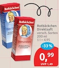 Direktsaft von Rotbäckchen für 0,99 € bei budni im Angebot Direktsaft von Rotbäckchen im aktuellen budni Prospekt