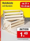 Holzkiste mit Kordeln bei Zimmermann im Seelze Prospekt für 1,49 €