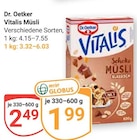 GLOBUS Forchheim - Vitalis Müsli Angebot im Prospekt Vitalis Müsli bei GLOBUS im Forchheim Prospekt für 1,99 €