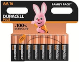 Piles 100% extra life AA 16 - DURACELL en promo chez Carrefour Dijon à 9,79 €