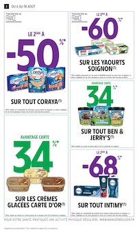 Prospectus Intermarché de la semaine "34% EN AVANTAGE CARTE" avec 2 pages, valide du 06/08/2024 au 18/08/2024 pour La Farlède et alentours