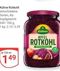 Rotkohl im Angebot bei GLOBUS in Mannheim Rotkohl Angebote von Kühne bei GLOBUS Mannheim für 1,49 €