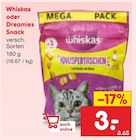 Snack von Whiskas für 3,00 € bei Netto Marken-Discount im Angebot Snack von Whiskas im aktuellen Netto Marken-Discount Prospekt
