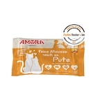 AMORA Cat Pouchbeutel Flowpack feine Mousse reich an Pute 4x100g 1 Stück Angebote von Amora bei Zookauf Voerde für 1,99 €