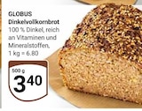 GLOBUS Duisburg - Dinkelvollkornbrot Angebot im Prospekt Dinkelvollkornbrot bei GLOBUS im Duisburg Prospekt für 3,40 €