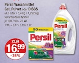 Waschmittel Gel im Angebot bei V-Markt in Regensburg Waschmittel Gel Angebote von Persil bei V-Markt Regensburg für 16,99 €
