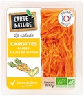 Promo CAROTTES RÂPÉES - 400 G à 4,25 € dans le catalogue NaturéO à Cormeilles-en-Parisis