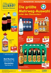 Netto Marken-Discount Bad Schussenried Prospekt der aktuellen Woche, gültig von 26.10.2026 bis 31.10.2026 Aktueller Netto Marken-Discount Bad Schussenried Prospekt "DER ORT, AN DEM DU IMMER AUSGEZEICHNETE PREISE FINDEST." mit 2 Seiten