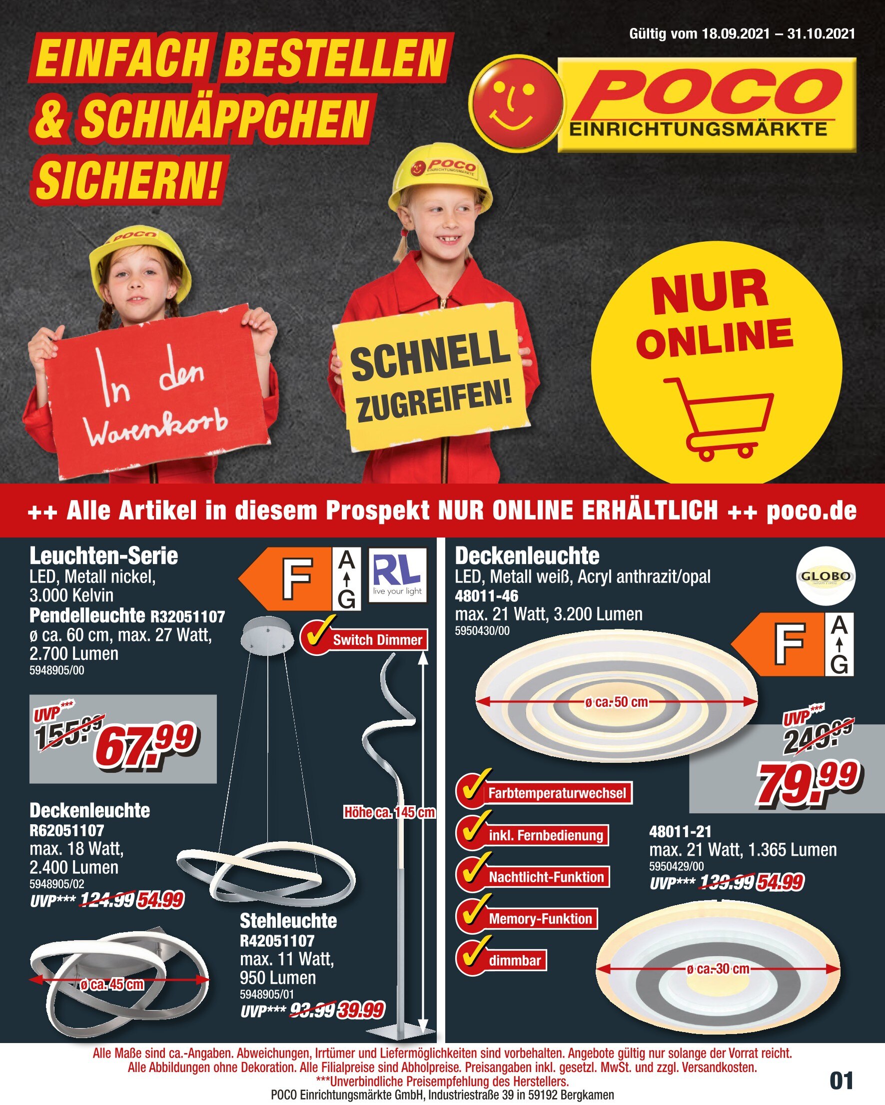 POCO Prospekt für Mönchengladbach mit 8 Seiten POCO Prospekt für Mönchengladbach: "EINFACH BESTELLEN & SCHNÄPPCHEN SICHERN!", 8 Seiten, 18.09.2021 - 31.10.2021