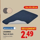 Tapis de bain - LIVARNO - Lidl à Créteil Tapis de bain - LIVARNO en promo chez Lidl Créteil à 2,49 €