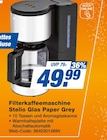 Aktuelles Filterkaffeemaschine Stelio Glas Paper Grey Angebot bei expert in Braunschweig ab 49,99 €