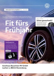 Volkswagen Prospekt für Meckenbeuren: Fahrtrichtung Frühling, 1 Seite, 01.03.2023 - 31.05.2023
