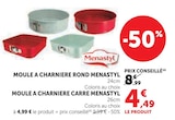 Moule à charnière rond - Menastyl en promo chez Super U Besançon à 4,49 €