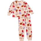 Schlafanzug im dm-drogerie markt Prospekt Schlafanzug Pro Climate mit Obst-Muster, beige, Gr. 110/116 von ALANA im aktuellen dm-drogerie markt Prospekt für 15,90 €