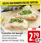 Lachsfilet mit Spargel im Angebot bei E center in Sindelfingen Lachsfilet mit Spargel Angebote bei E center Sindelfingen für 2,79 €