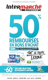 Prospectus Intermarché à Dijon, "50% REMBOURSÉS EN BONS D'ACHAT SUR TOUT LE RAYON LESSIVE", 14 pages, 30/04/2024 - 12/05/2024