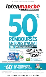 Catalogue Supermarchés Intermarché en cours à Les Lilas et alentours, "50% REMBOURSÉS EN BONS D'ACHAT SUR TOUT LE RAYON LESSIVE", 14 pages, 30/04/2024 - 12/05/2024