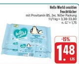 sensitive Feuchttücher Angebote von Hello World bei EDEKA Suhl für 1,48 €