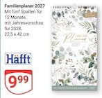 Familienplaner 2027 im Angebot bei GLOBUS in Kempen Familienplaner 2027 Angebote von Häfft bei GLOBUS Kempen für 9,99 €