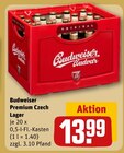 Premium Czech Lager Angebote von Budweiser bei REWE Gründau für 13,99 €