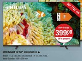 UHD Smart TV 50“ 50PUS7607/12 im V-Markt Prospekt UHD Smart TV 50“ 50PUS7607/12 von Philips im aktuellen V-Markt Prospekt für 399,00 €