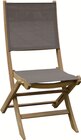 Chaise pliante teck en promo chez Intermarché Hyper Poitiers à 44,99 €