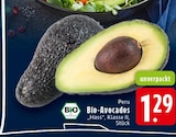 EDEKA - Bio-Avocados „Hass“, Klasse II, Stück Angebot im Prospekt Bio-Avocados „Hass“, Klasse II, Stück bei EDEKA im Prospekt "" für 1,29 €