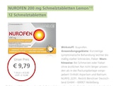NUROFEN 200 mg Schmelztabletten Lemon bei LINDA Partnerapotheke im Prospekt "" für 9,79 €