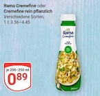 Rama Cremefine oder Cremefine rein pflanzlich im Angebot bei GLOBUS in Salzgitter Rama Cremefine oder Cremefine rein pflanzlich Angebote von Rama bei GLOBUS Salzgitter für 0,89 €