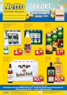 Likör im Netto Marken-Discount Prospekt "DER ORT, AN DEM DU IMMER AUSGEZEICHNETE PREISE FINDEST." mit 2 Seiten (Potsdam)