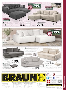 Couch im BRAUN Möbel-Center Prospekt "Restaurant Highlights" mit 4 Seiten (Reutlingen)
