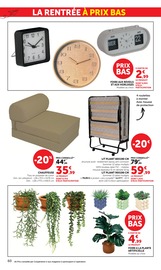 Promos Canapé dans le catalogue "LES PRIX BAS Spécial rentrée" de Hyper U Canapé en promo dans le catalogue Hyper U à la page 60