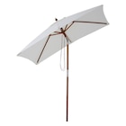 Bambus im POCO Prospekt Outsunny Sonnenschirm creme Bambus B/H/L: ca. 150x230x200 cm im aktuellen POCO Prospekt für 58,49 €
