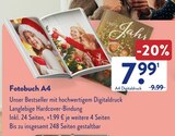 Fotobuch A4 für 7,99 € bei ALDI SÜD im Angebot Fotobuch A4 im aktuellen ALDI SÜD Prospekt