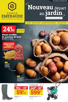 Catalogue Espace Emeraude de la semaine "Nouveau départ au jardin" avec 16 pages, valide du 28/01/2026 au 21/02/2026 pour Prémilhat et alentours Prospectus Espace Emeraude de la semaine "Nouveau départ au jardin" avec 16 pages, valide du 28/01/2026 au 21/02/2026 pour Prémilhat et alentours