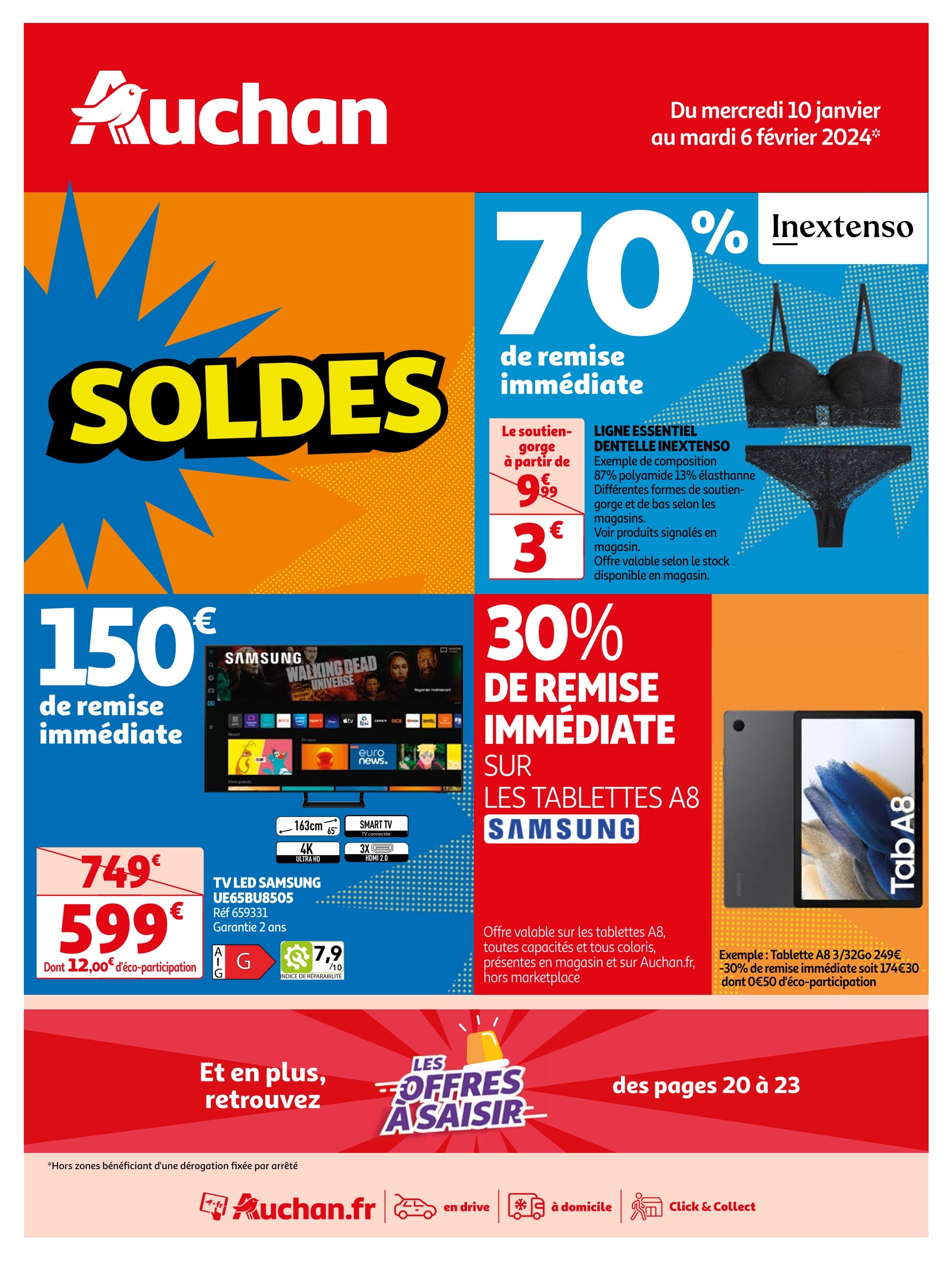 Promo Support TV PIED Sol Q1572 chez Auchan