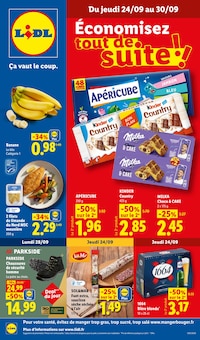 Promotion Alimentation dans le prospectus Lidl, valable du 24/09/2026 au 30/09/2026 Promo Alimentation dans le catalogue Lidl du moment à la page 1