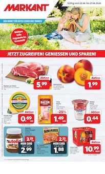 Markant Nordwest Leer Prospekt der aktuellen Woche, gültig von 22.06.2026 bis 27.06.2026 Aktueller Markant Nordwest Leer Prospekt "DER MARKT FÜR GUTES ESSEN UND TRINKEN" mit 12 Seiten