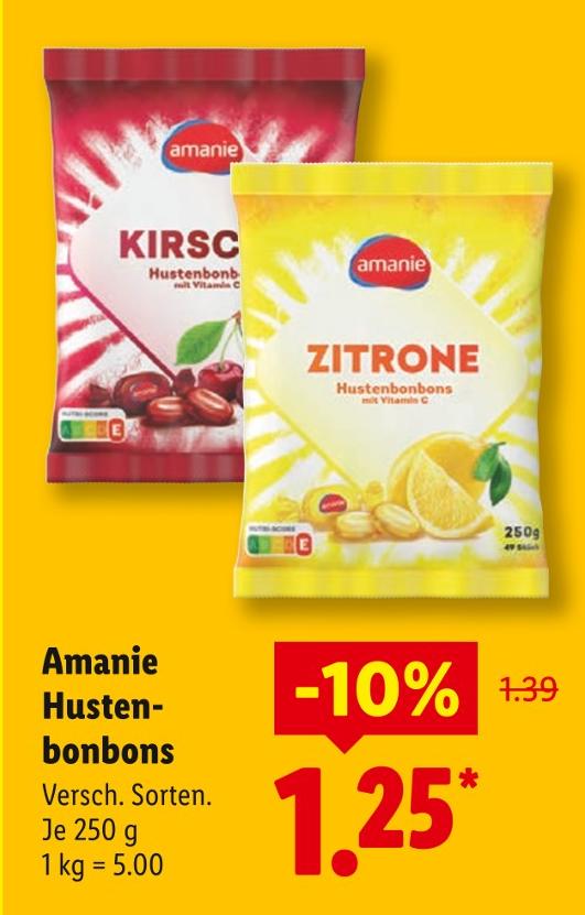 Hustenbonbons Zitrone