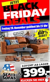 Aktueller Seats and Sofas Prospekt mit Schlafsofa, "JETZT BLACK FRIDAY DEALS", Seite 1