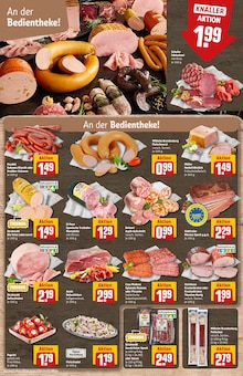 Wurst im aktuellen REWE Prospekt (Mönchengladbach) Wurst im REWE Prospekt "Dein Markt" mit 30 Seiten (Mönchengladbach)