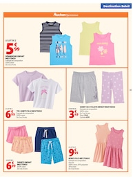 Prix et réduction Vêtements Fille dans le prospectus Auchan Hypermarché en cours Offre Vêtements Fille dans le catalogue Auchan Hypermarché du moment à la page 15