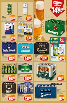 Bier im aktuellen REWE Prospekt (Neuss) Bier im REWE Prospekt "Dein Markt" mit 38 Seiten (Neuss)