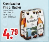 Pils o. Radler im Angebot bei Trinkgut in Bad Oeynhausen Pils o. Radler Angebote von Krombacher bei Trinkgut Bad Oeynhausen für 4,79 €