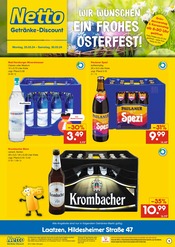 Aktueller Netto Marken-Discount Prospekt mit Krombacher, "WIR WÜNSCHEN EIN FROHES OSTERFEST!", Seite 1