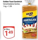 American Sandwich im Angebot bei GLOBUS in Homburg American Sandwich Angebote von Golden Toast bei GLOBUS Homburg für 1,49 €